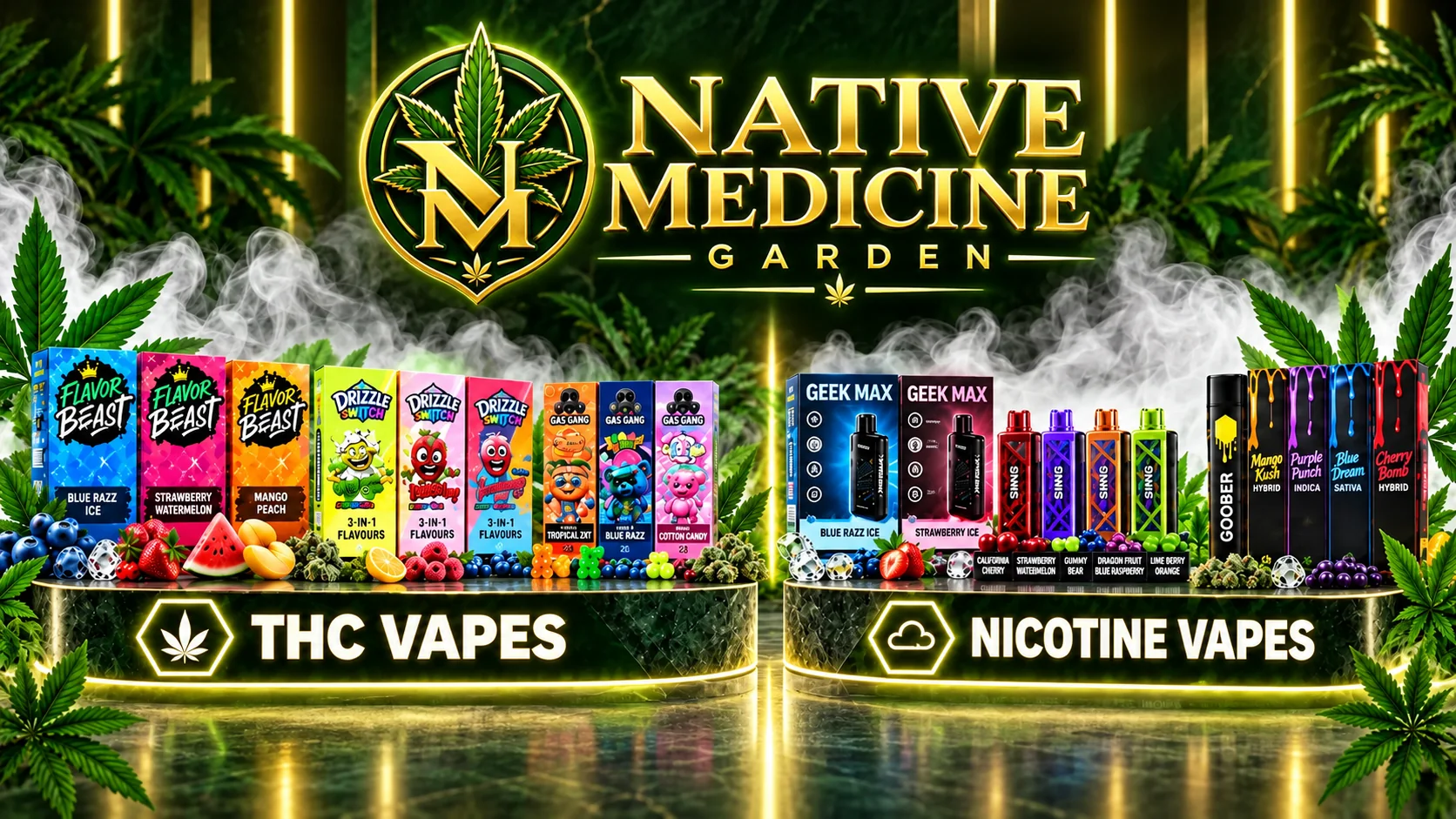 Native Medicine Garden in Gerrard & Bay — nicotine vapes and THC vapes